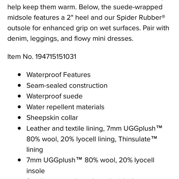 NEW In the Box UGG Black Suede Winter Boots - Picture 11 of 11